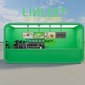 Green Bubble Tea Shop With Open Counter Handmade Lemon Tea And Menu