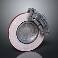 Premium Car Tire With Alloy Wheel Brake Caliper And Disc Assembly