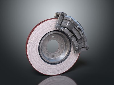 Car brake disc brake pad car parts metal parts car parts PBR model 3d model