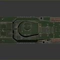 Green Military Tank With Tracks Turret Antenna And Detailed 3D Model Design