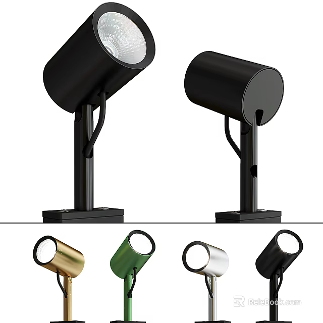 Modern Downlights And Spotlights With Multiple Color Options For Home Interior 3d model