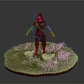 Ranger Ronin Swordsman Martial Arts Hunter Ancient Hunter Hero Assassin Killer Tramp 3d model