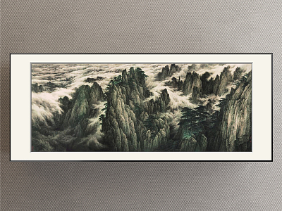 chinese landscape painting model