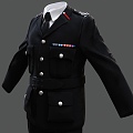 Fire Brigade Uniform Clothing Uniform Police Uniform Fire Fighting Uniform Team Clothing Fire Brigade Clothing Pants Tie 3d model