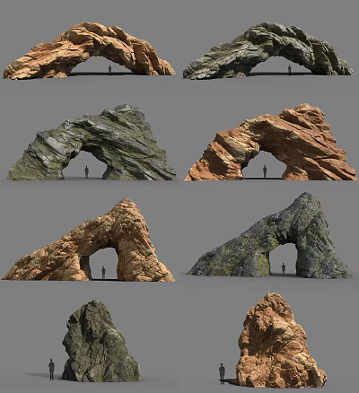 Modern Mountain Stone 3d model Modern Mountain Stone 3d model