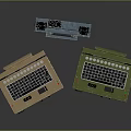 Portable Rugged Laptops With Brown Blue Green Cases And Durable Design
