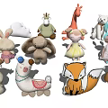 Cute Soft Plush Stuffed Toys with Various Animal and Character Designs