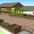 New Chinese-style Farm Sub-farm 3d model