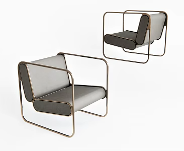 Modern Single Sofa Chair Sofa Leisure Chair Backrest Sofa 3d model