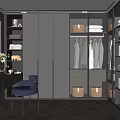 Modern Cloakroom 3d model