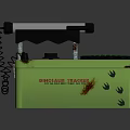 Shock Rat Trap With Green Case Paw Prints White Roller And Grid Platform