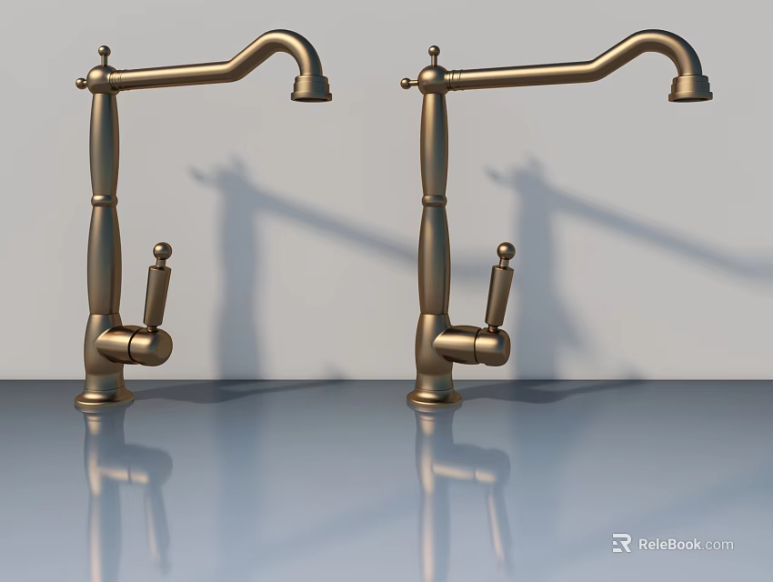 Elegant Modern Swing Door Design With Brass Hardware And Smooth Surface Finish 3d model