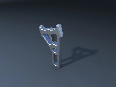 Metal Road Infrastructure Support Structure With Hollow Design For Roadway Installation 3d model