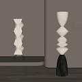 Wooden Floor Lamp Paper Floor Lamp Metal Floor Lamp Middle Ancient Floor Lamp 3d model
