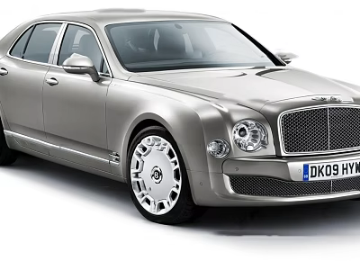 Luxury Silver Sedan With Elegant Design Chrome Grille And Stylish Wheels 3d model