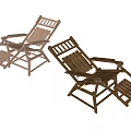 Comfortable Wooden Folding Reclining Chairs for Outdoor Patio Garden Use