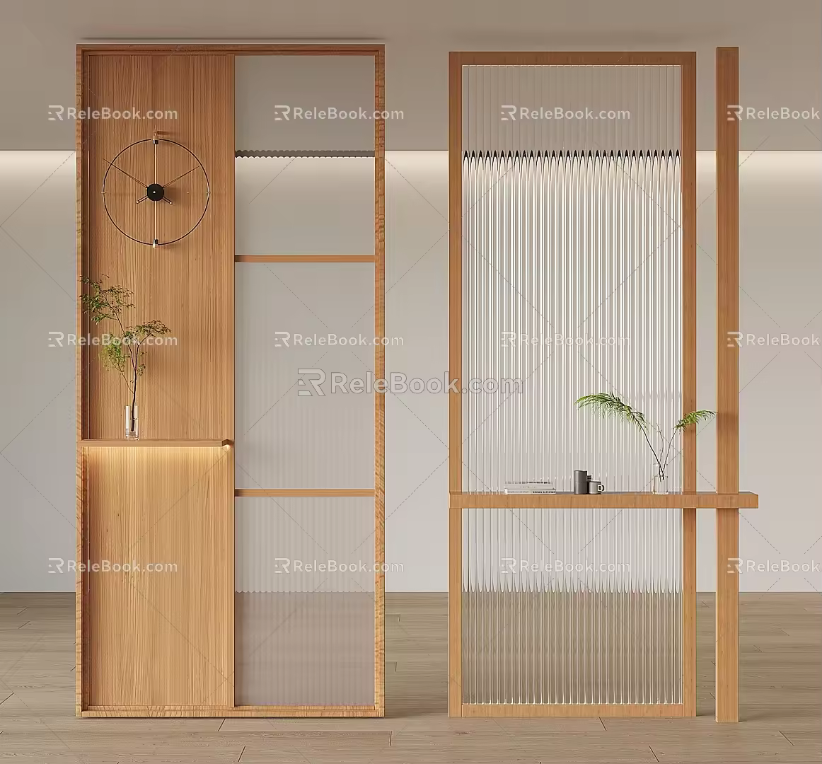 Modern screen partition 3d model