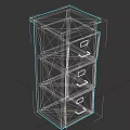 Black Metal Storage Cabinet With Multiple Drawers For Home Office Organization