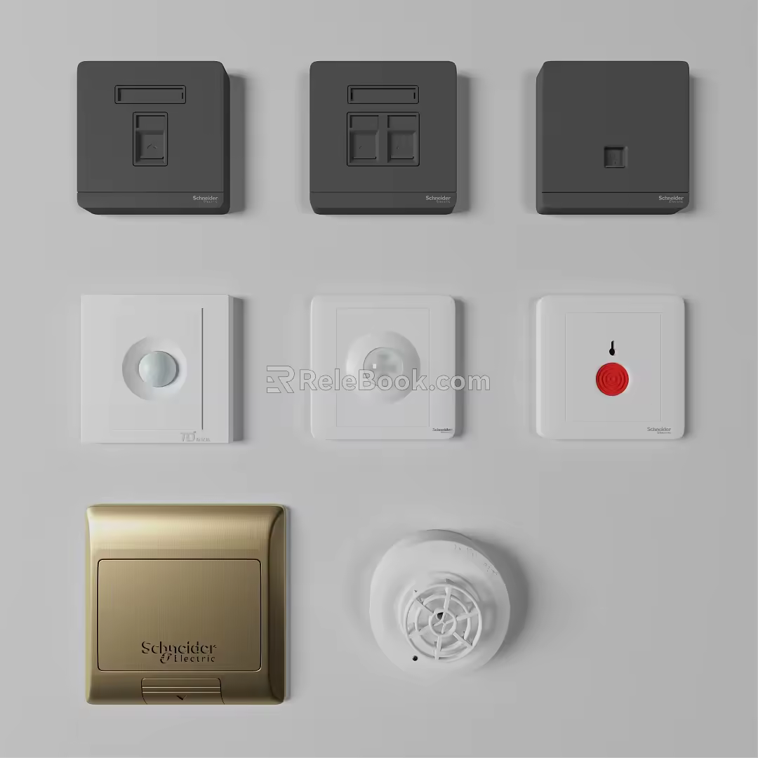 Modern socket 3d model