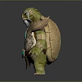 Turtle Cartoon Turtle Snapping Turtle Chickbill Turtle Reptile Cold Blooded Animal Reptile Class 3d model
