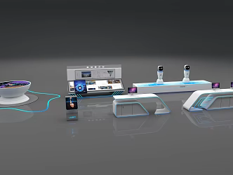 Modern Display Stand 3d model