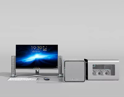 modern computer 3d model