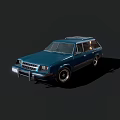 Blue Station Wagon with Roof Rack Classic Design And Sleek Exterior