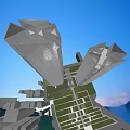 Modern Twin Office Skyscrapers With Unique Geometric Facade And Urban Green Space