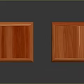 Two Red Wooden Side Tables With Drawers And Lower Shelves For Living Room