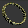 Shiny Golden Chain Link Bracelet With Stylish Design For Daily Accessory
