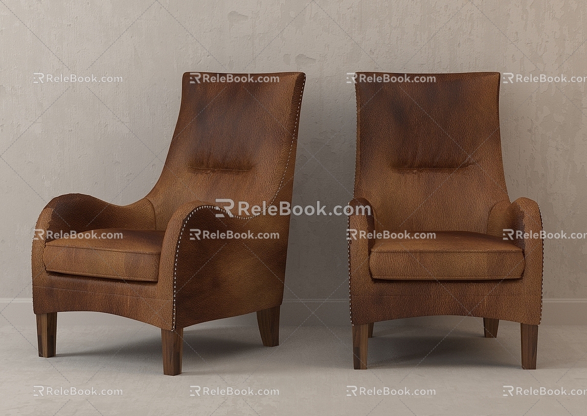 Single sofa lounge chair 3d model