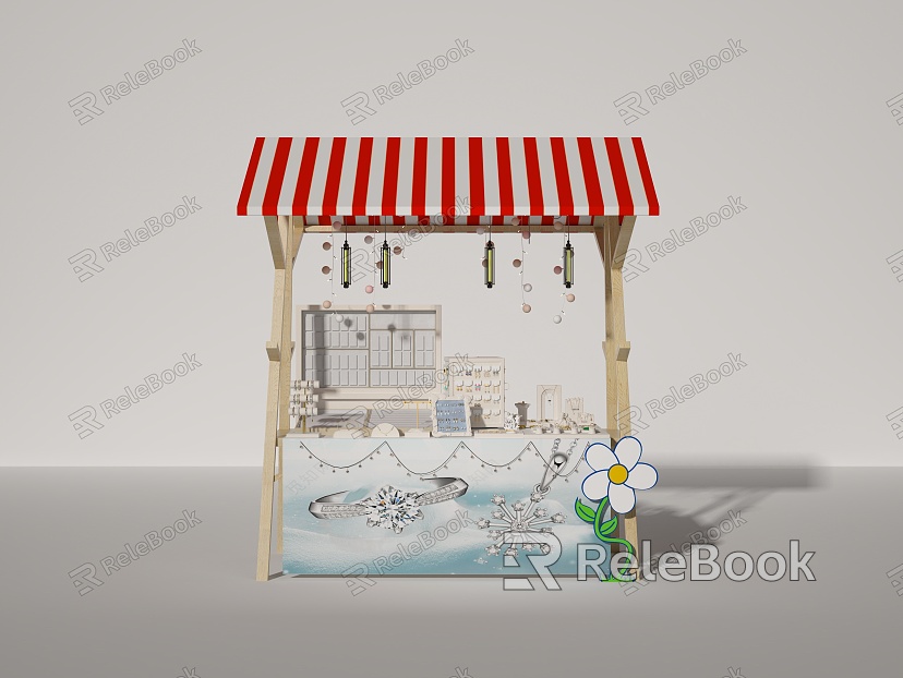 Jewelry and Jewelry Shop Set up Booth model