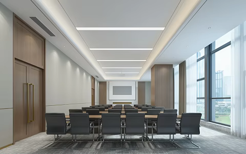 Modern Conference Room 3d model