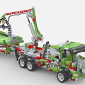Lego construction car building block car 3d model