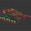 Detailed Modern Military Tank 3D Render With Turret Cannon Tracks And Gray Exterior