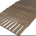 Natural Wood Wall Panels With Slatted Design Stacked For Interior Decoration