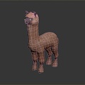 alpaca wool llama alpaca alpaca camel sheep humpless moose animal 3d model