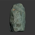 Natural Wood Stone Material With Green Color And Round Spots Rough Surface Texture