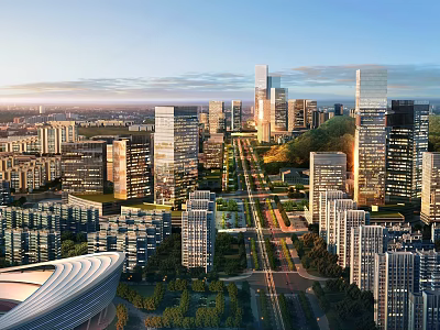 Modern Urban Complex With Shower Sauna Facilities 3d model