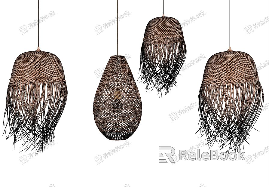 Quiet Chandelier Natural Homestay Woven Chandelier model