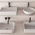 Modern table basin wash basin wash basin counter basin 3d model