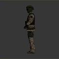 Camouflage Outdoor Clothing Set Including Vest And Protective Helmet For Sports
