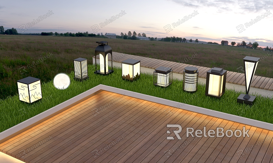 Landscape lights outdoor lights lawn lights lawn lights garden floor lights garden lights creative landscape lights model