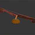 Crossbow Mechanical Crossbow Shift Bow and Arrow Shoot Far Equipment Weapons High-tech Crossbow 3d model