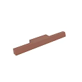 Modern Elongated Brown Wall Light with Soft Illumination for Home Decor