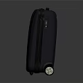 Dark Teal Hard Shell Suitcase With Rolling Wheels And Brand Logo Design 3d model