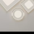 Modern LED Ceiling Light With Square And Round Shapes For Home Decoration