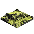 Garden Landscape 3D Topographic Model With Green Mountain Terrain And Elevated Landforms 3d model