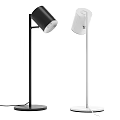 Modern Black and White Minimalist Floor Lamps with Adjustable Head for Home Living Room