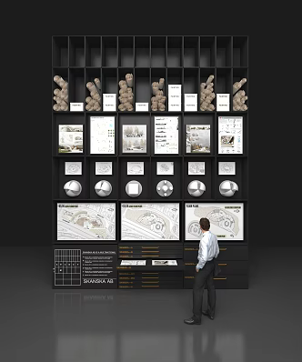 Exhibition Hall Wall 3d model